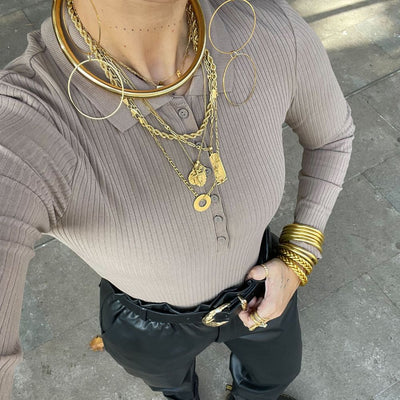 Collar Choker Rígido Bold