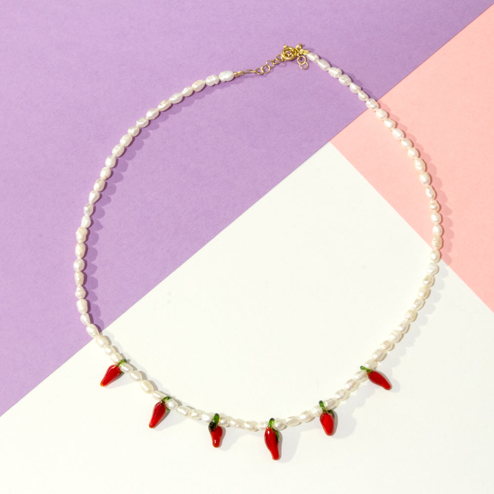 Chili Pearl Necklace