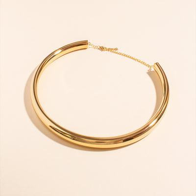 Bold Rigid Choker Necklace