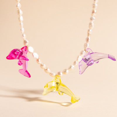 Dolphin Pearl Necklace