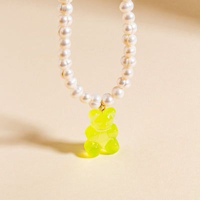 Gummy Bear Pearl Necklace