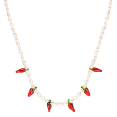 Collier de perles de piment