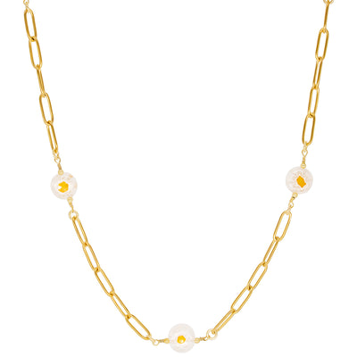 Collier chaîne marguerite