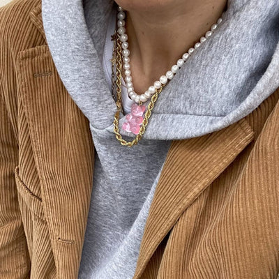 Gummy Bear Pearl Necklace