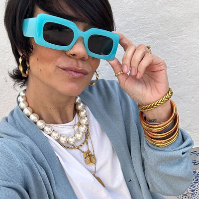 Collar perlas grande mujer