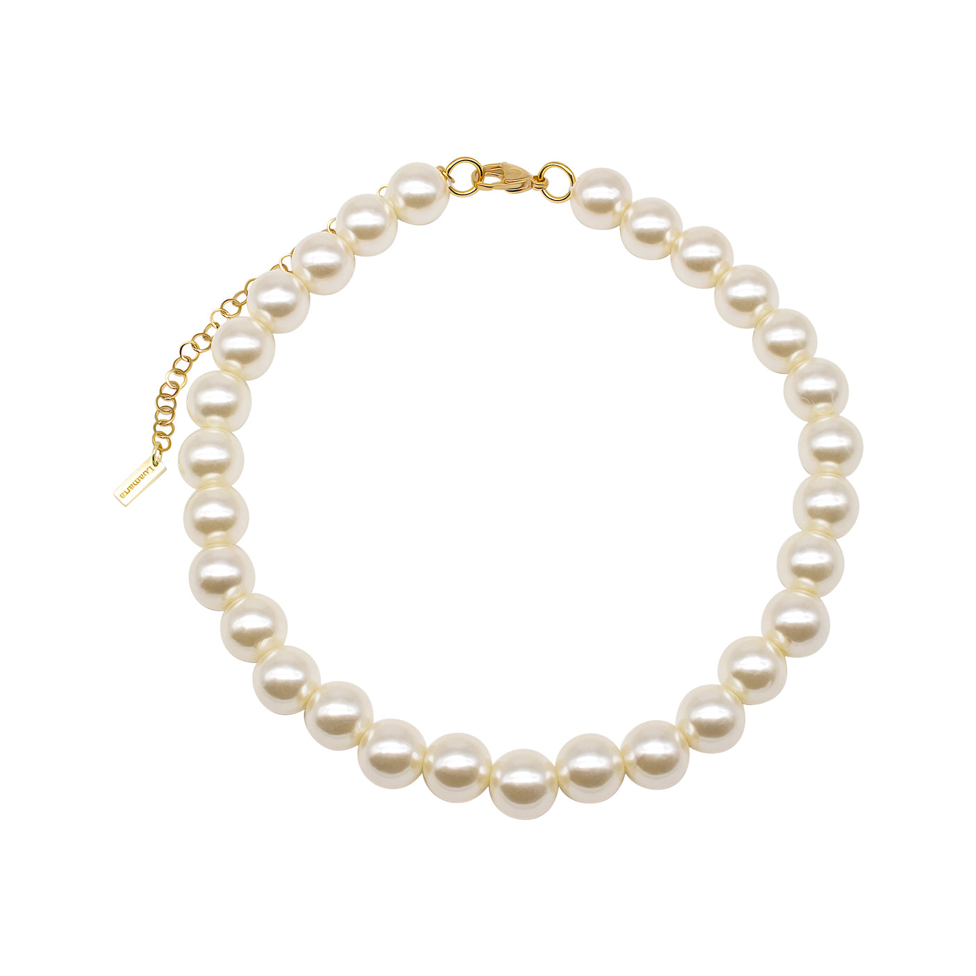 Collier Choker Blanc Fin