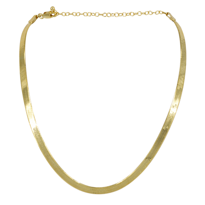 Flat Snake Chain Necklace