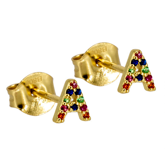 Colors Initial Earrings (1 Unit)