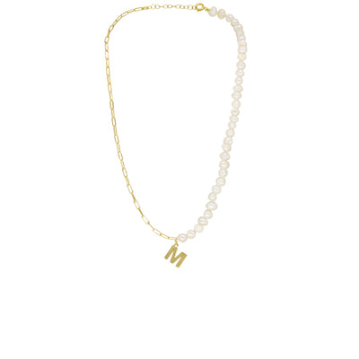 Jane Half Pearl Necklace