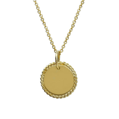Collier Médaille Tresse (Personnalisable) 