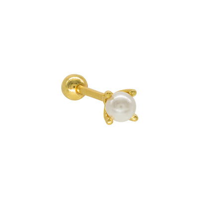 Pearl Piercing Earrings (1 Unit)