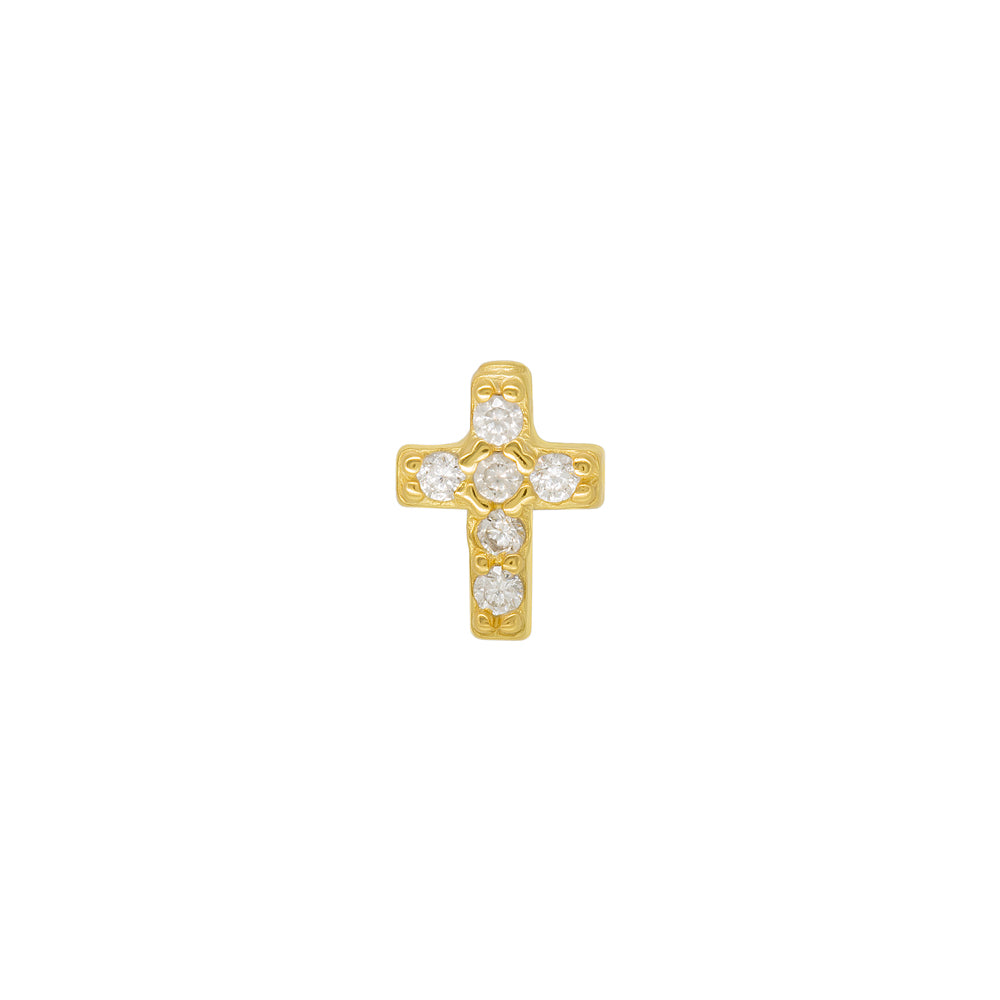 Piercing Shine Cross Earrings (1 Unit)