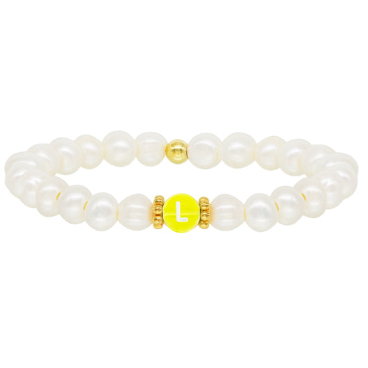 Fun Pearl Letter Bracelet