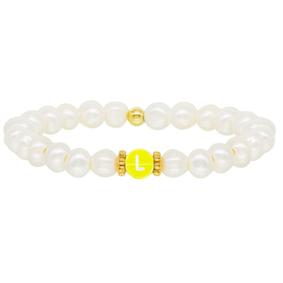 Fun Pearl Letter Bracelet