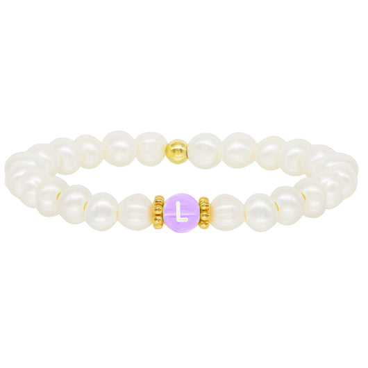 Fun Pearl Letter Bracelet