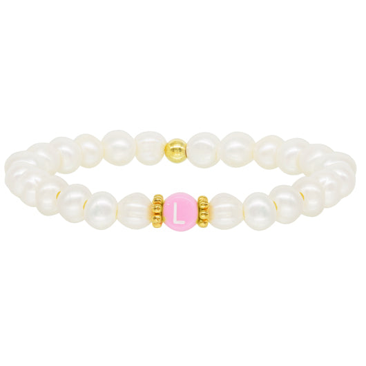 Fun Pearl Letter Bracelet