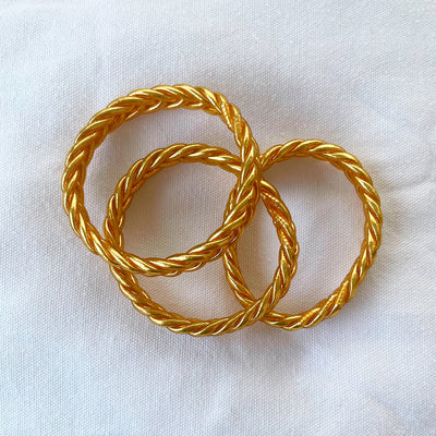 Gold Leaf Braid Bracelet