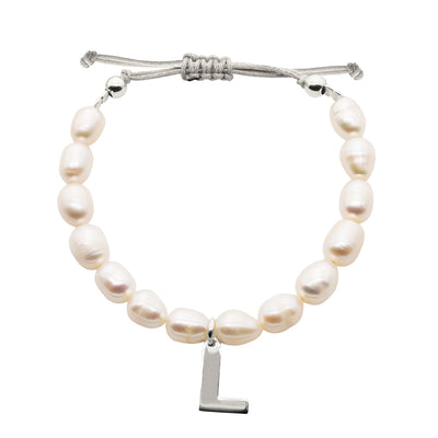 Pearl Letter M Bracelet