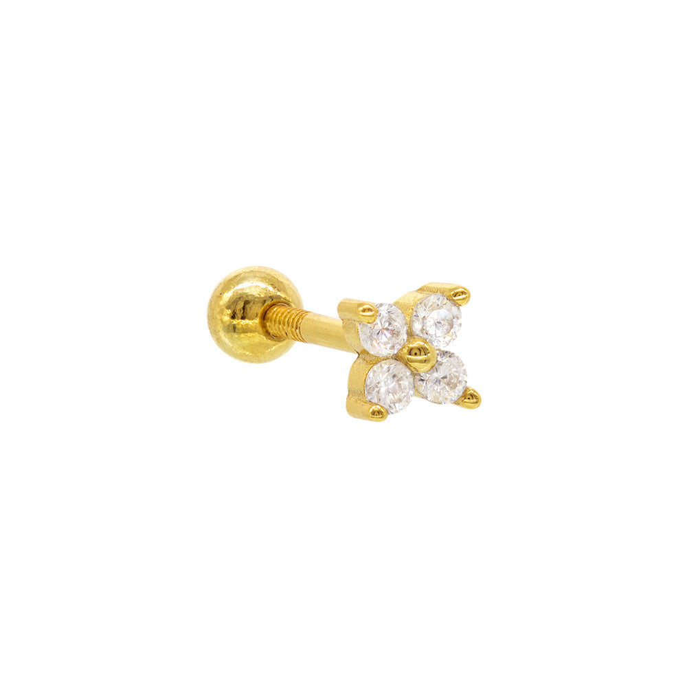 Flower Piercing Earrings (1 Unit)