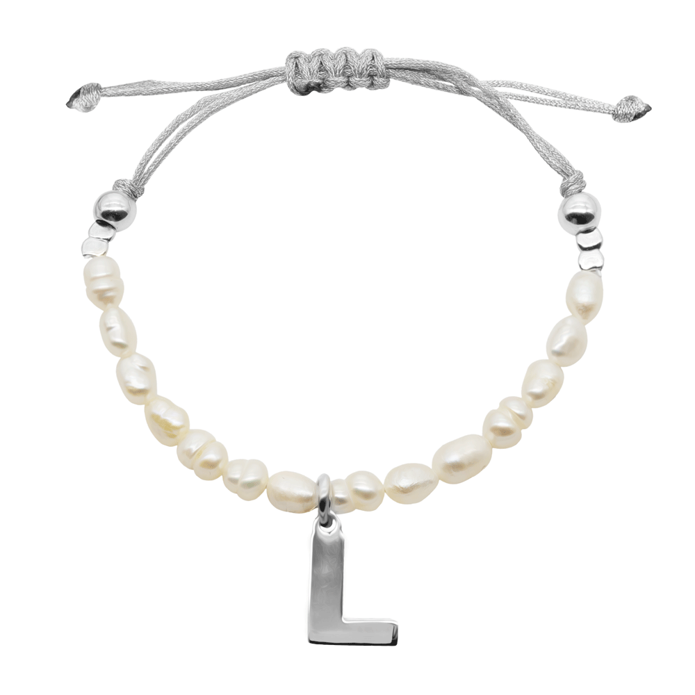 Pearl Letter S Bracelet