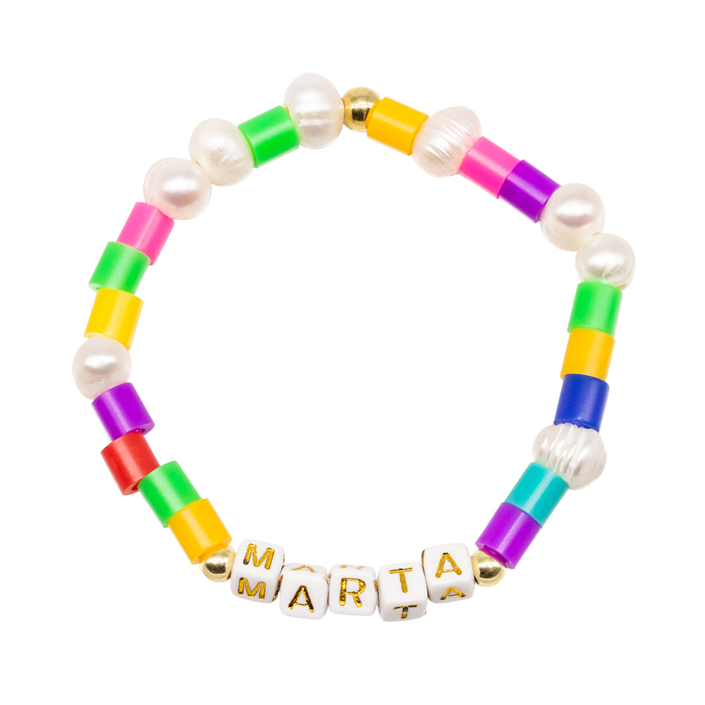 Pearl Hama Name Bracelet (Customizable)