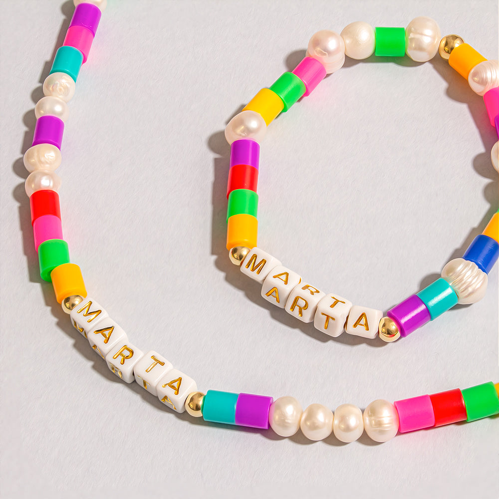 Collar Pearl Hama Name (Personalizable)