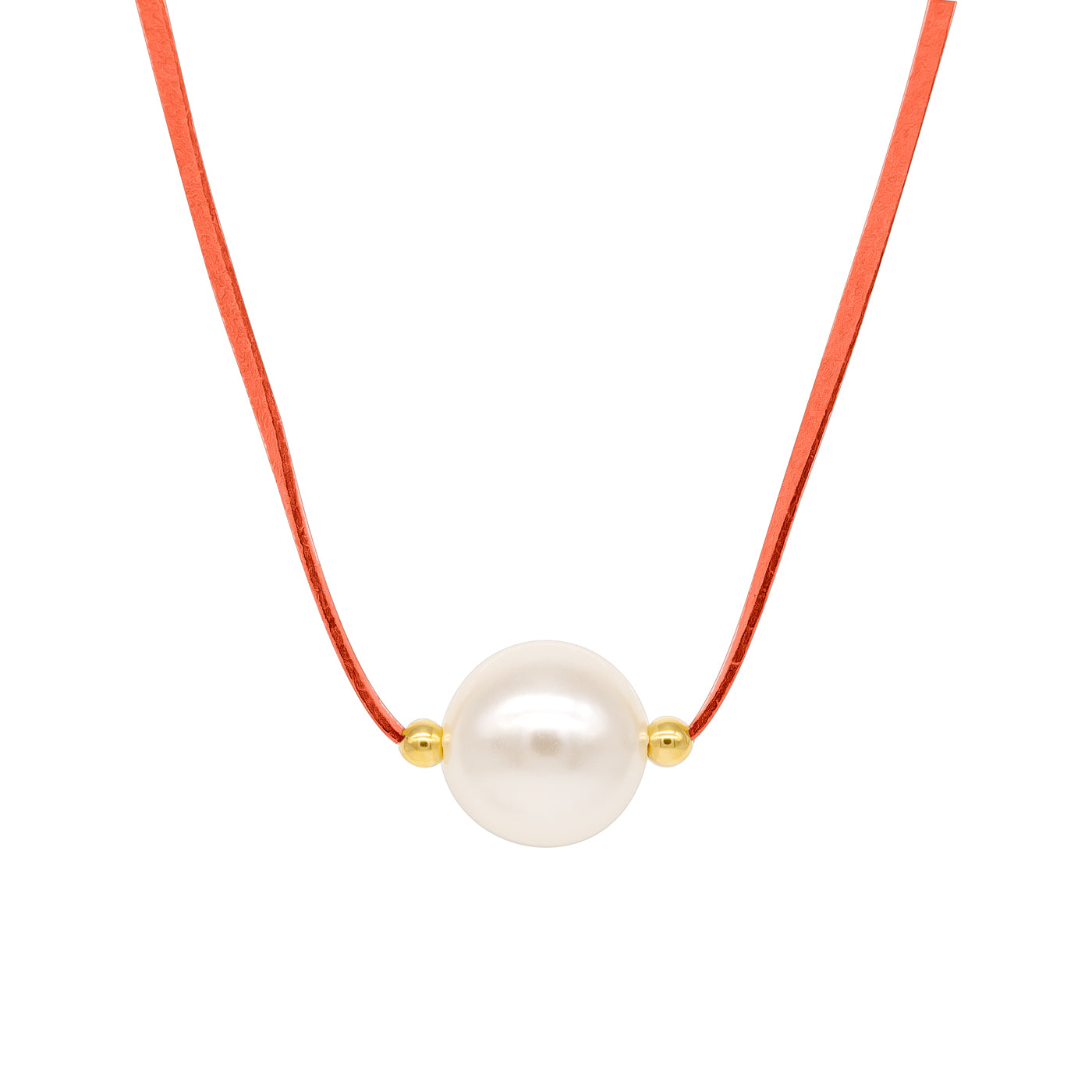 Collier Choker Blanc Fin