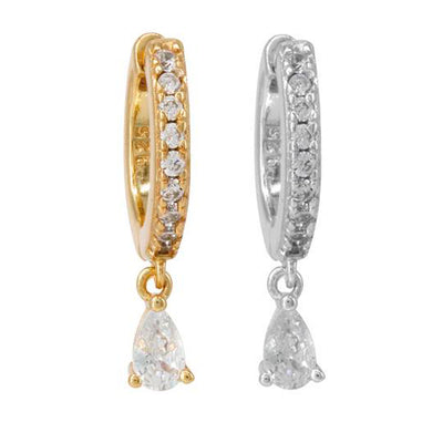 Boucles d'Oreilles Lacrima Shine Blanc (1 Unité)