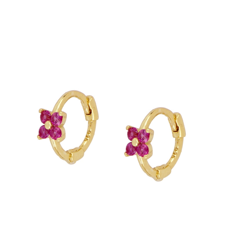 Boucles d'Oreilles Mini Fleur (1 Unité)