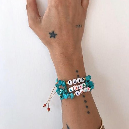 Pulsera Summer Turquoise (Personalizable)