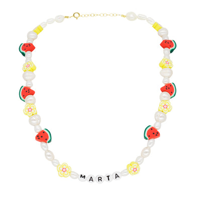 Collar Fun Watermelon Pearl (Personalizable)