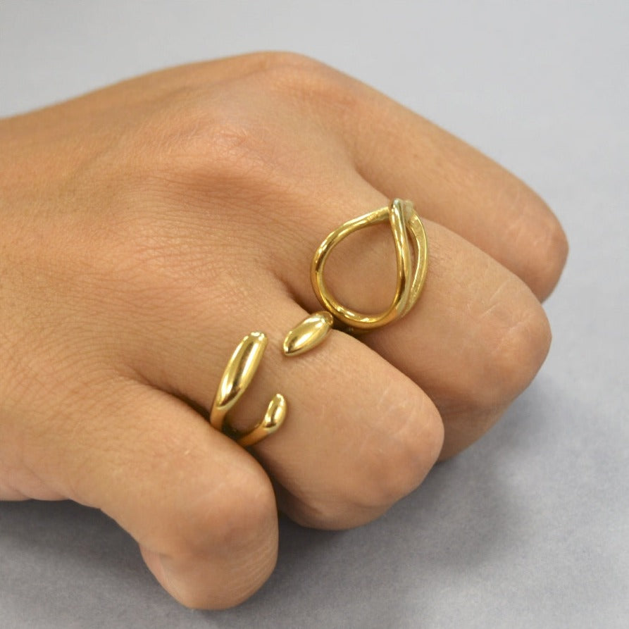 anillo nudo oro