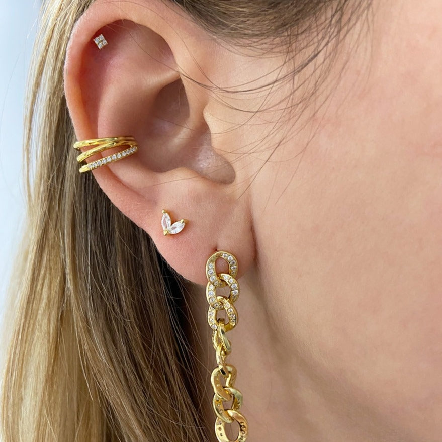 Square Piercing Earrings (1 Unit)