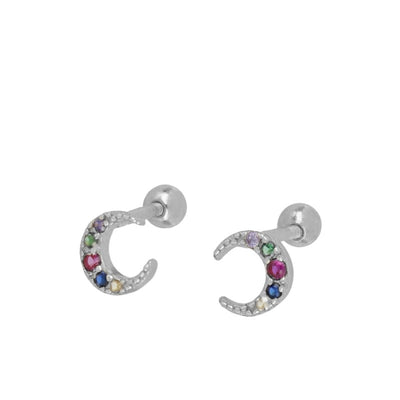 Color Moon Piercing Earrings (1 Unit)