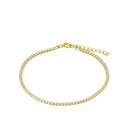 Riviere S White Bracelet