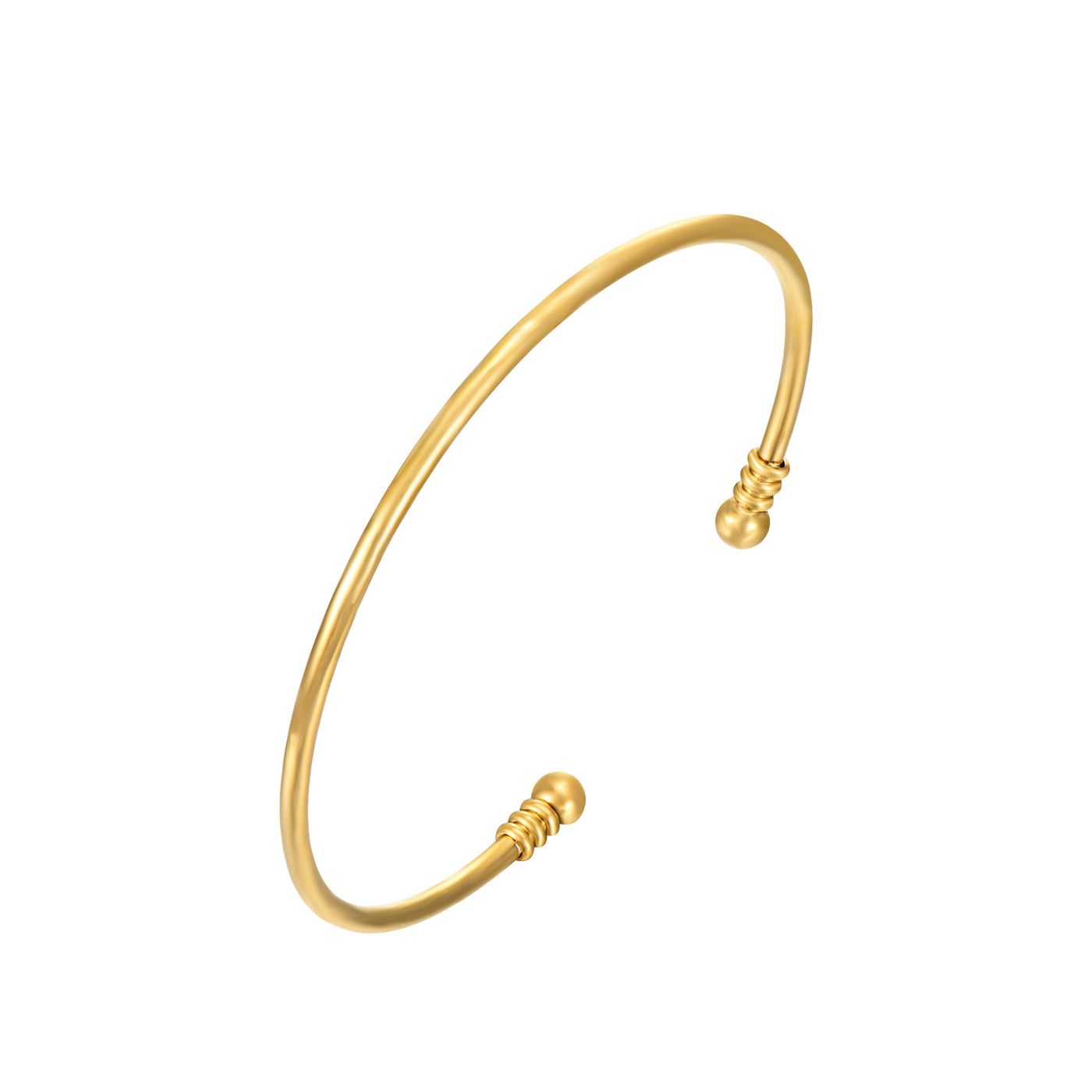 pulsera brazalete rigida dorada brazo luamarta lino