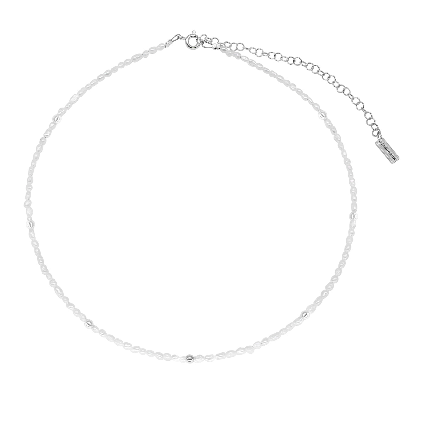 Collier Choker Blanc Fin